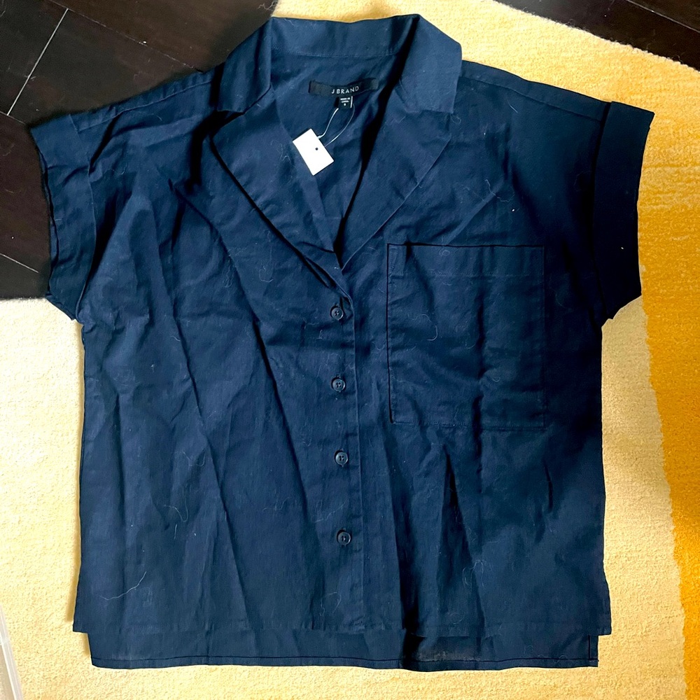 J Brand Cotton Linen Shirt